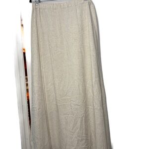 Women's Unclear Brand sz LElegant Cream Maxi Skirt
